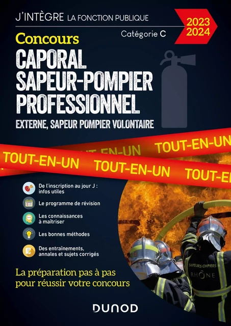 Concours Caporal sapeur-pompier professionnel 2023/2024 - Nathalie Nadaraj, Laure Passoni, Hakim Mamouri, Roland Ligary, Davina Berthelot, Sébastien Fougeray - Dunod