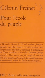 Pour l'école du peuple