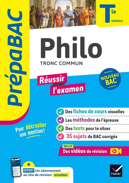 Prépabac Réussir l'examen - Philosophie Tle générale - Bac 2025 - Johnny Brousmiche, Anthony Dekhil, Patrick Ghrenassia, Justine Janvier, Charlotte Noirot-Nérin, Caroline Verleyen - Hatier