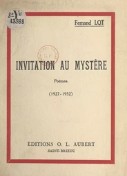 Invitation au mystère (1927-1932)