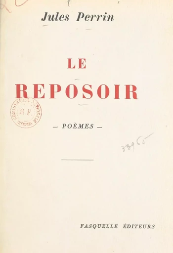 Le reposoir - Jules Perrin - FeniXX réédition numérique