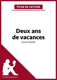 Deux ans de vacances de Jules Verne (Fiche de lecture)