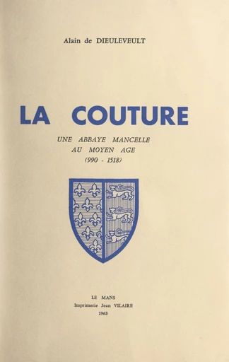 La Couture - Alain de Dieuleveult - FeniXX réédition numérique