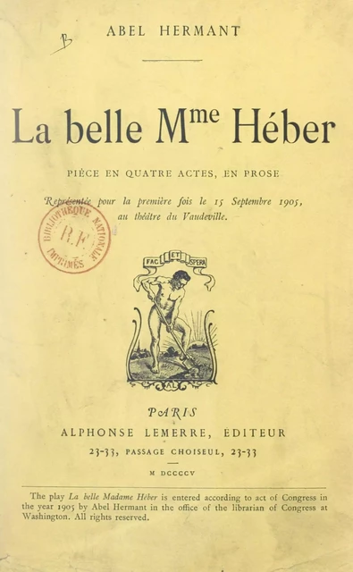 La belle Mme Héber - Abel Hermant - FeniXX réédition numérique