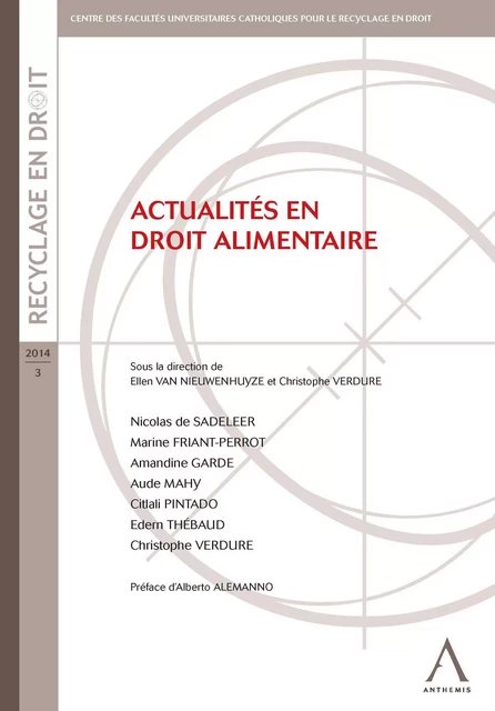 Actualités en droit alimentaire -  Collectif,  Anthemis - Anthemis