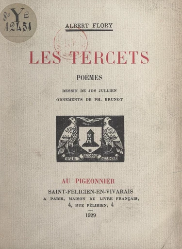 Les tercets - Albert Flory - FeniXX réédition numérique