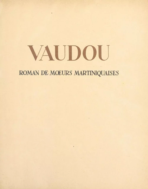 Vaudou - Louis-Charles Royer - FeniXX réédition numérique