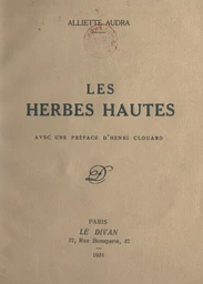 Les herbes hautes