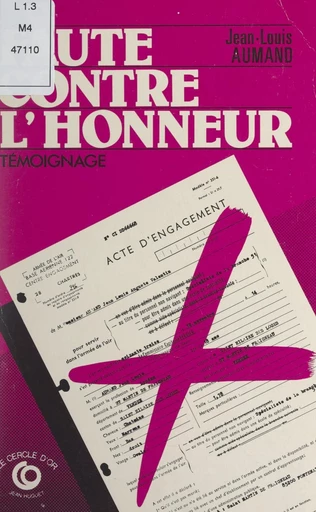 Faute contre l'honneur - Jean-Louis Aumand - FeniXX réédition numérique