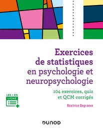 Exercices de statistiques en psychologie et neuropsychologie