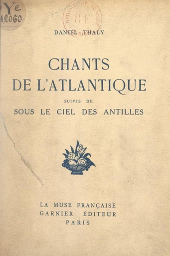 Chants de l'Atlantique - Daniel Thaly - FeniXX réédition numérique