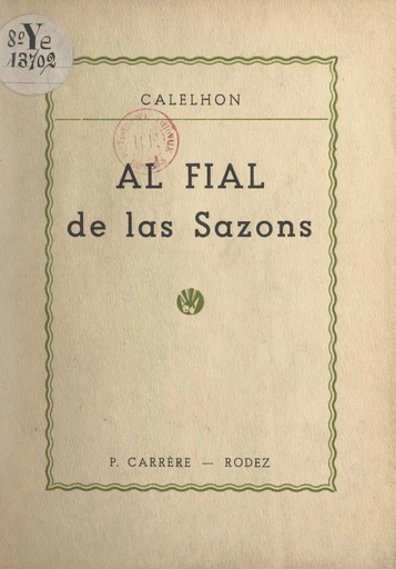 Al Fial de las Sazons -  Calelhon - FeniXX réédition numérique