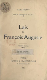 Lais de Gascogne et d'Artois. Lais de François-Auguste