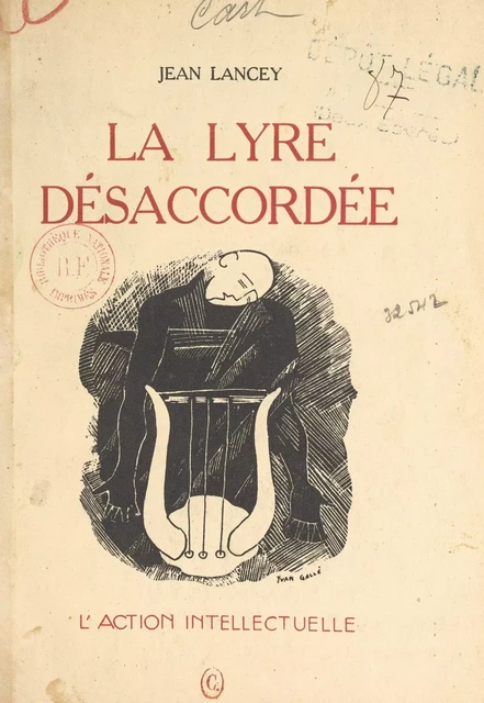 La lyre désaccordée - Jean Lancey - FeniXX réédition numérique