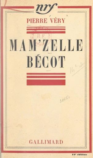 Mam'zelle Bécot - Pierre Véry - FeniXX réédition numérique