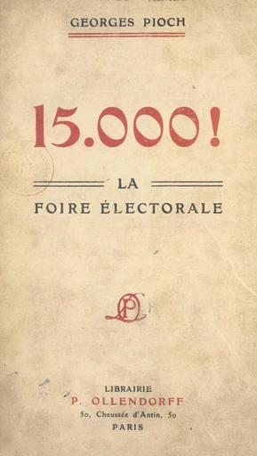 15.000 ! - Georges Pioch - FeniXX réédition numérique