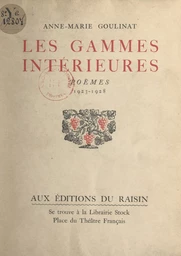 Les gammes intérieures, 1923-1928