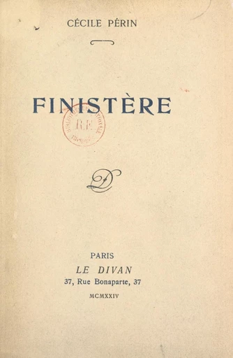 Finistère - Cécile Périn - FeniXX réédition numérique