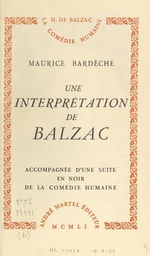 Une interprétation de Balzac