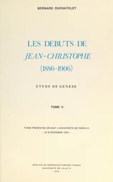 Les débuts de « Jean-Christophe », 1886-1906 (2)