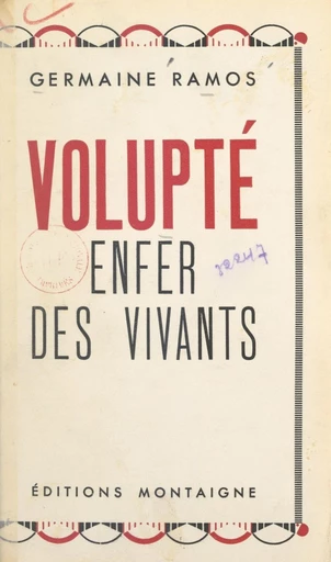 Volupté - Germaine Ramos - FeniXX réédition numérique