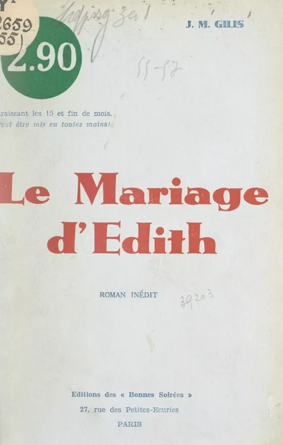 Le mariage d'Édith (Hollande, atmosphère, 1860) - J.-M. Gilis - FeniXX réédition numérique