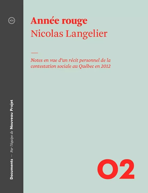 Année rouge - Nicolas Langelier - Atelier 10