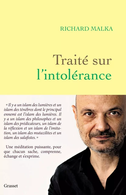 Traité sur l'intolérance - Richard Malka - Grasset