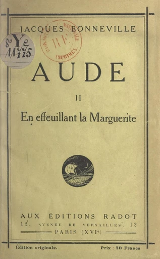 Aude (2). En effeuillant la marguerite - Jacques Bonneville - FeniXX réédition numérique