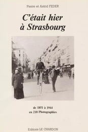 C'était hier à Strasbourg