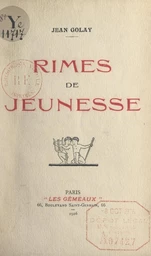 Rimes de jeunesse