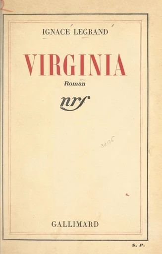 Virginia - Ignace Legrand - FeniXX réédition numérique