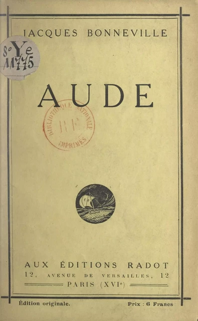 Aude - Jacques Bonneville - FeniXX réédition numérique