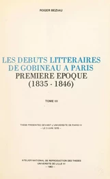 Les débuts littéraires de Gobineau à Paris, première époque : 1835-1846 (3)