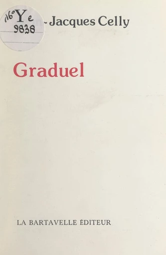 Graduel - Jean-Jacques Celly - FeniXX réédition numérique