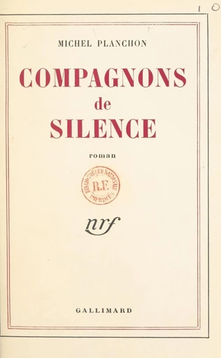 Compagnons de silence - Michel Planchon - FeniXX réédition numérique