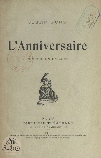 L'anniversaire - Justin Pons - FeniXX réédition numérique