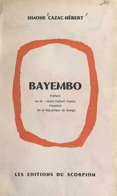 Bayembo - Simone Cazac-Hébert - FeniXX réédition numérique