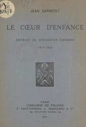 Le cœur d'enfance