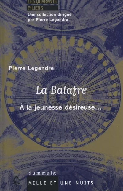 La Balafre - Pierre Legendre - Fayard/Mille et une nuits