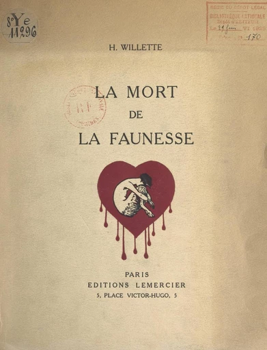 La mort de la faunesse - Henriette Willette - FeniXX réédition numérique