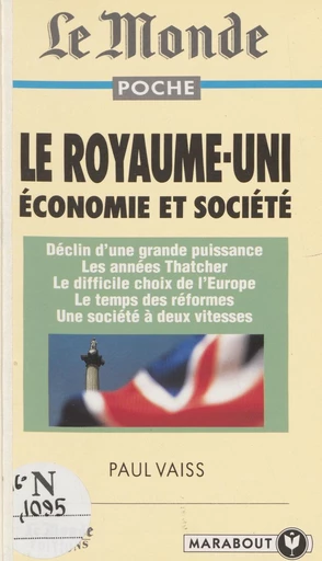 Le Royaume-Uni, économie et société - Paul Vaiss - FeniXX réédition numérique