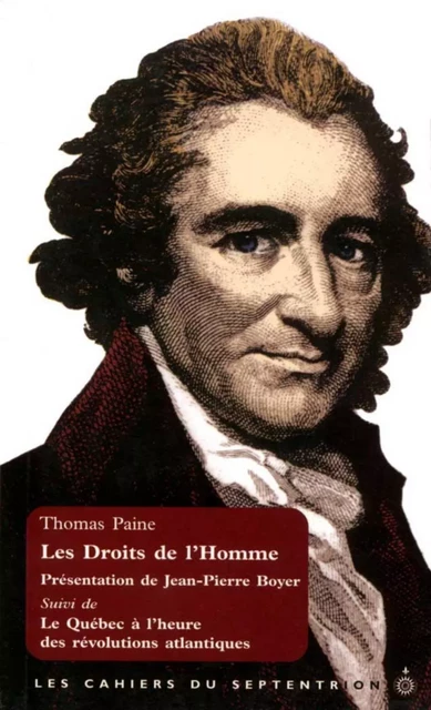 Droits de l'Homme (Les) - Thomas Paine - Éditions du Septentrion