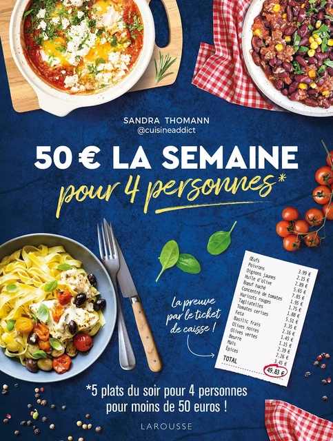 50 euros la semaine pour 4 personnes - Sandra Thomann, Fabrice Besse - Larousse