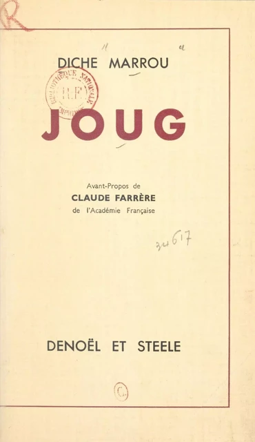 Joug - Diche Marrou - FeniXX réédition numérique