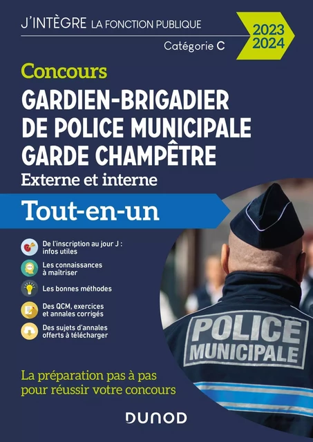 Concours Gardien-brigadier de police municipale - Garde champêtre - 2023-2024 - Yannick RICHARD, Audrey Charmont, Corinne Pelletier, Thibault Couarc'h - Dunod