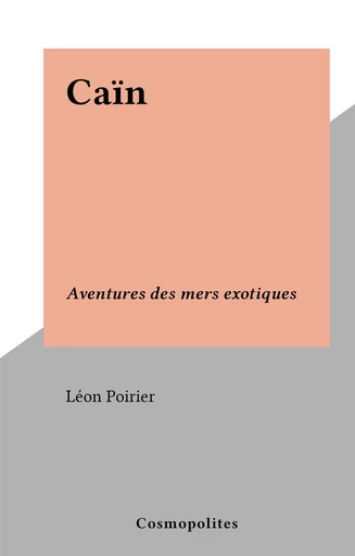 Caïn - Léon Poirier - FeniXX réédition numérique