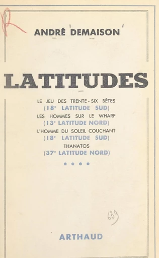 Latitudes - André Demaison - FeniXX réédition numérique