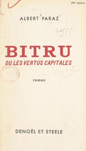 Bitru - Albert Paraz - FeniXX réédition numérique