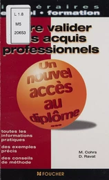 Faire valider ses acquis professionnels